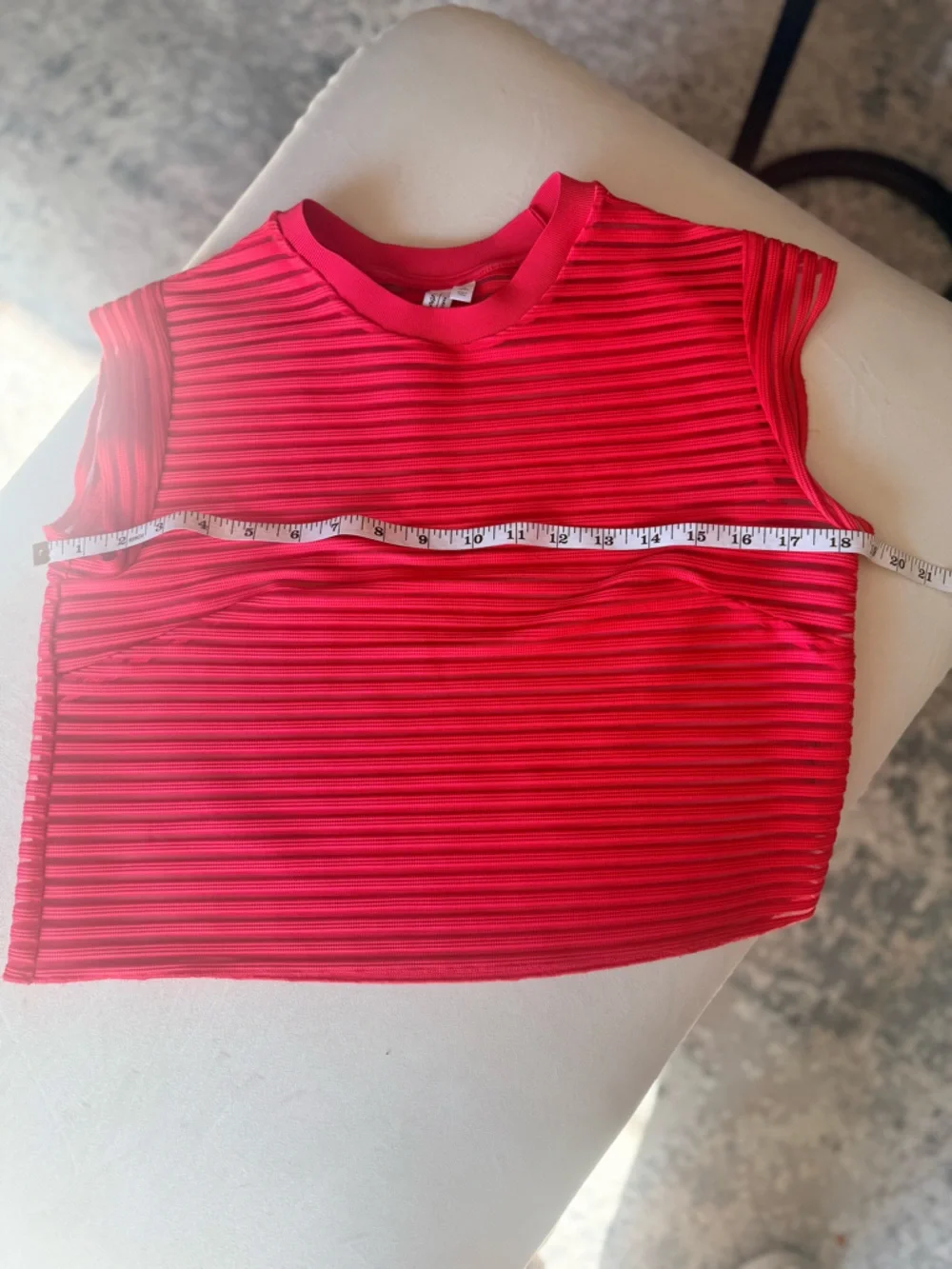 & OTHER STORIES Transparent Cropped Top Size 4 - Picture 5 of 7